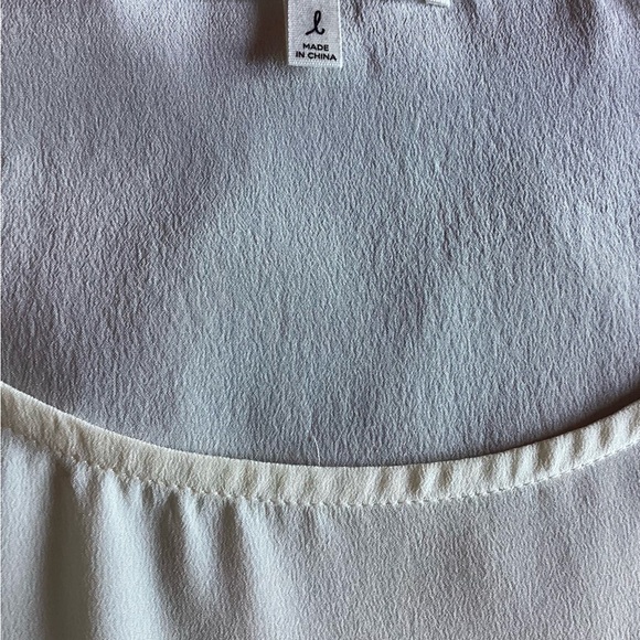 New 100% Silk Cream Cap Sleeve Blouse with tags - Picture 3 of 5